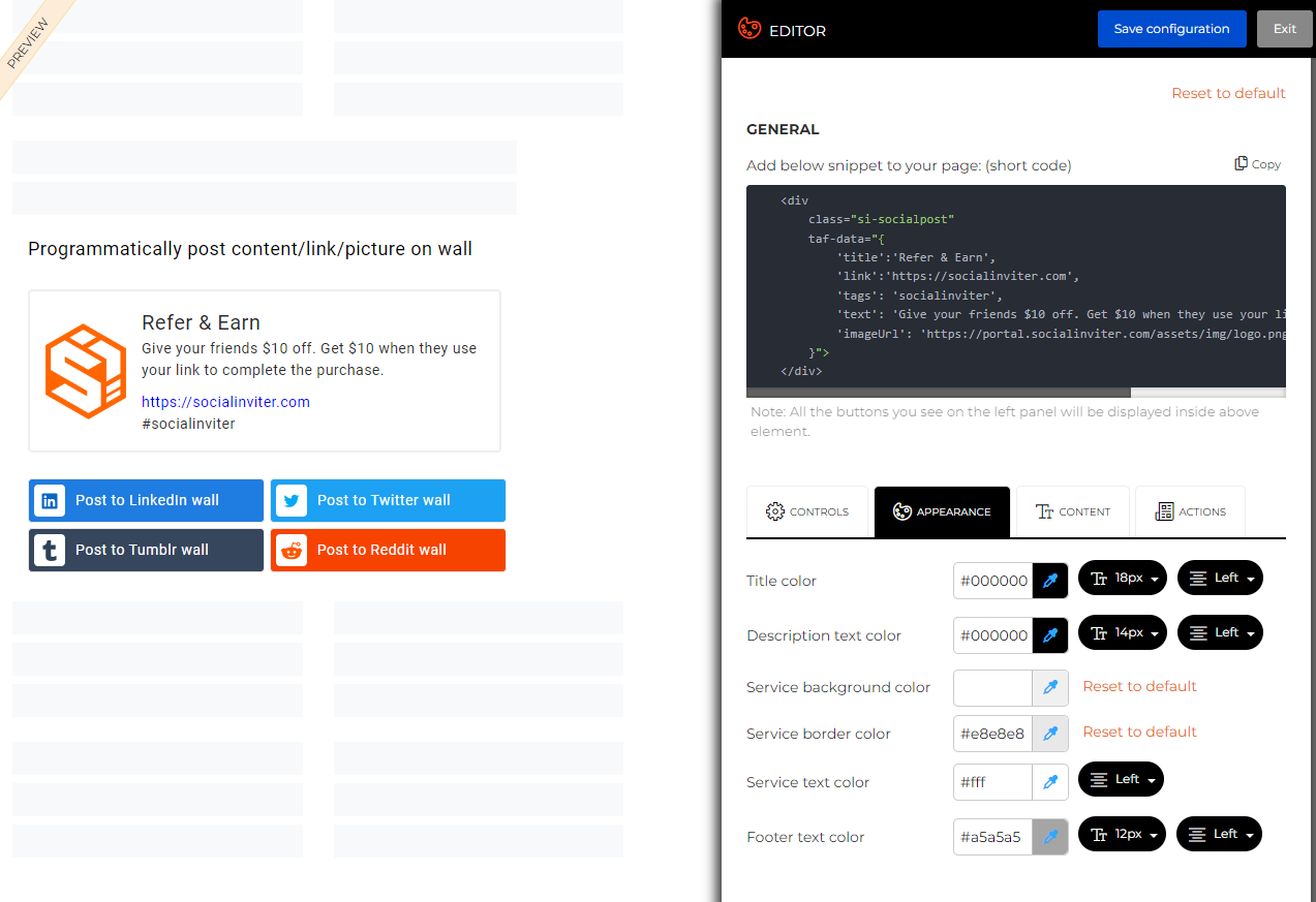 Programmatic post creation